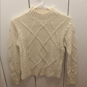 GAP cream mock-neck sweater